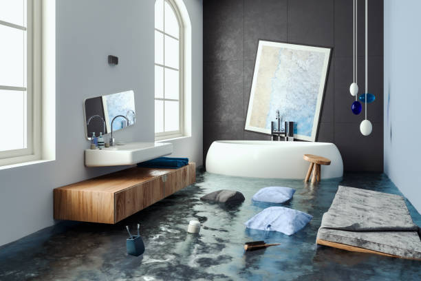 Water damage restoration process in CA